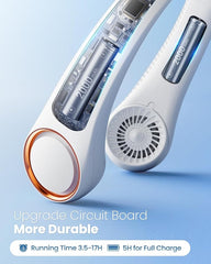 Portable Personal Neck Cooling Rechargeable Bladeless Fan