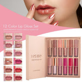 Handaiyan 12-Piece Lip Gloss & Matte Lipstick Set
