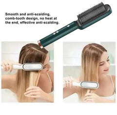2 in 1 Hair Straightener Comb & Curler