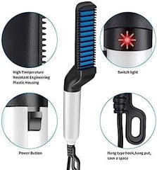 2 in 1 Heated Hair Straightener Comb